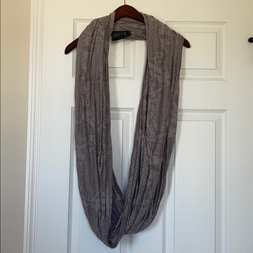 Gray infinity scarf